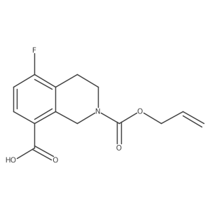 5-Fluoro-2-[(prop-2-en-1-yloxy)carbonyl]-1,2,3,4-tetrahydroisoquinoline-8-carboxylic acid Structure