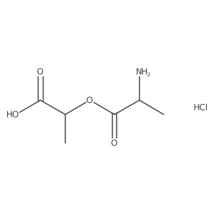 (2R)-2-{[(2R)-2-aminopropanoyl]oxy}propanoicacidhydrochloride Structure