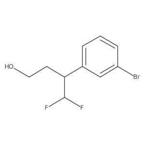 3-(3-Bromophenyl)-4,4-difluorobutan-1-ol结构式
