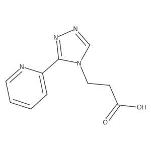 3-[3-(pyridin-2-yl)-4H-1,2,4-triazol-4-yl]propanoic acid Structure