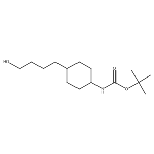 rel-tert-Butyl ((1s,4r)-4-(4-hydroxybutyl)cyclohexyl)carbamate Structure