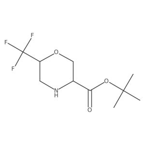 Tert-butyl 6-(trifluoromethyl)morpholine-3-carboxylate Structure