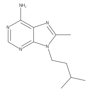 8-Methyl-9-(3-methylbutyl)-9H-purin-6-amine Structure