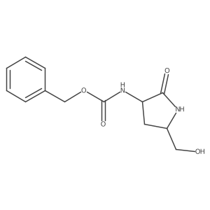 benzyl N-[(3S,5R)-5-(hydroxymethyl)-2-oxopyrrolidin-3-yl]carbamate Structure