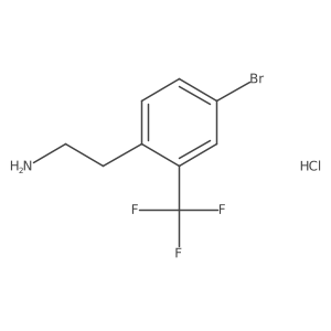2-[4-Bromo-2-(trifluoromethyl)phenyl]ethan-1-aminehydrochloride Structure