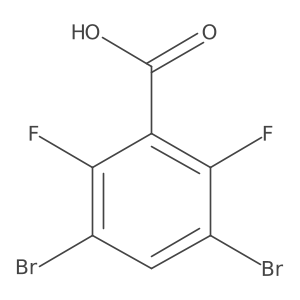 3,5-Dibromo-2,6-difluorobenzoic acid结构式