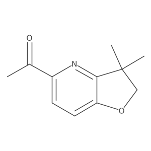 1-(2,3-dihydro-3,3-dimethylfuro[3,2-b]pyridin-5-yl)Ethanone Structure