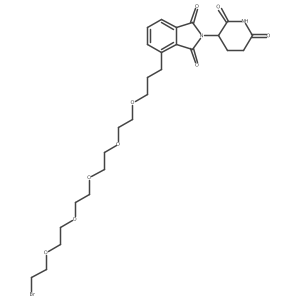 Thalidomide-C3-PEG4-C2-Br结构式