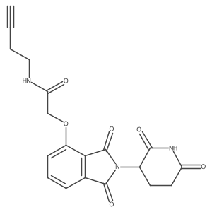 Thalidomide-O-acetamido-C2-alkyne结构式