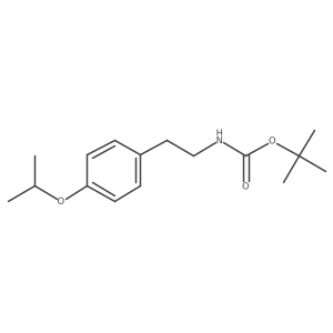 tert-butyl N-[2-(4-isopropoxyphenyl)ethyl]carbamate Structure