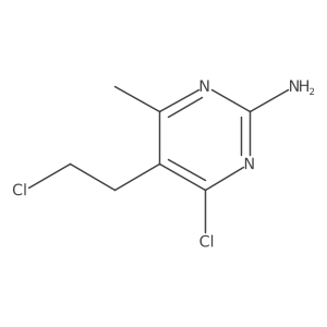 4-Chloro-5-(2-chloroethyl)-6-methylpyrimidin-2-amine Structure