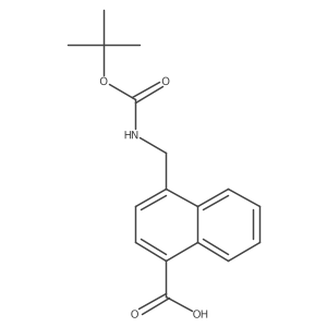4-({[(Tert-butoxy)carbonyl]amino}methyl)naphthalene-1-carboxylic acid Structure
