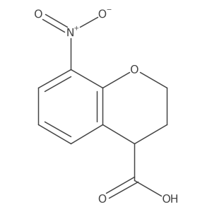 8-Nitrochroman-4-carboxylic acid结构式