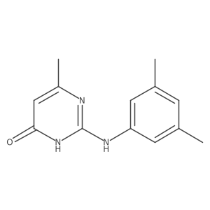 2-[(3,5-dimethylphenyl)amino]-6-methylpyrimidin-4(3H)-one结构式