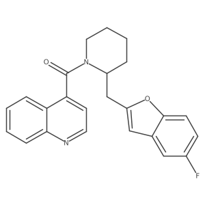 [2-[(5-Fluoro-2-benzofuranyl)methyl]-1-piperidinyl]-4-quinolinylmethanone Structure