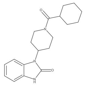 1-(1-(cyclohexanecarbonyl)piperidin-4-yl)-1H-benzo[d]imidazol-2(3H)-one Structure