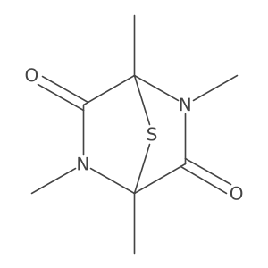 1,3,4,6-Tetramethyl-3,6-epithio-2,5-dioxopiperazine Structure