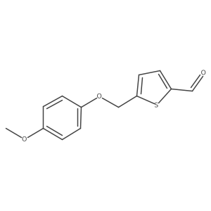 5-[(4-Methoxyphenoxy)methyl]-2-thiophenecarboxaldehyde Structure
