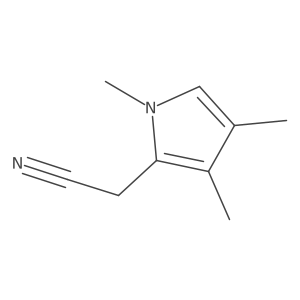 1,3,4-Trimethyl-1H-pyrrole-2-acetonitrile结构式