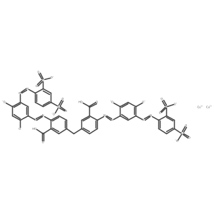 Cuprate(4-a)a, [mu-a[[3,a3'-amethylenebis[6-a[[5-a[(2,a4-adisulfophenyl)aazo]a-a2-a(hydroxy-akappaO)a-a4-ahydroxyphenyl]aazo-akappaN1]abenzoato-akappaO]a]a(8-a)a]a]adi-结构式