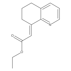 ethyl 2-[(8Z)-5,6,7,8-tetrahydroquinolin-8-ylidene]acetate结构式