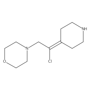 4-[2-Chloro-2-(4-piperidinylidene)ethyl]morpholine Structure