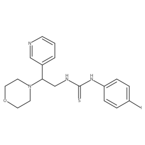 1-(4-Iodophenyl)-3-(2-morpholino-2-(pyridin-3-yl)ethyl)thiourea Structure