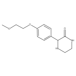 3-[4-(2-Methoxyethoxy)phenyl]-2-piperazinone结构式