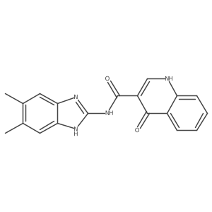n-(5,6-Dimethyl-3h-benzoimidazol-2-yl)-4-oxo-1h-quinoline-3-carboxamide Structure