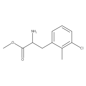 Methyl (R)-2-amino-3-(3-chloro-2-methylphenyl)propanoate Structure