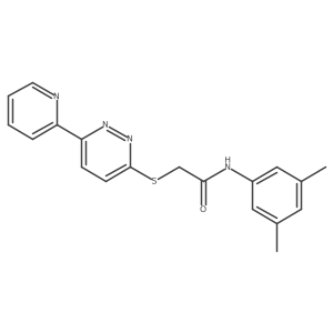 N-(3,5-dimethylphenyl)-2-((6-(pyridin-2-yl)pyridazin-3-yl)thio)acetamide Structure