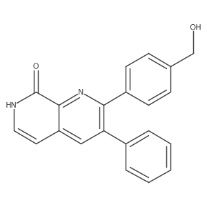 2-[4-(Hydroxymethyl)phenyl]-3-phenyl-1,7-naphthyridin-8(7H)-one Structure