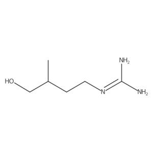 N-(4-Hydroxy-3-methylbutyl)guanidine结构式