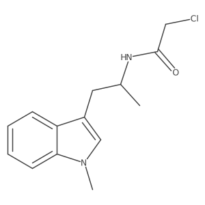 2-Chloro-N-[1-(1-methylindol-3-yl)propan-2-yl]acetamide结构式