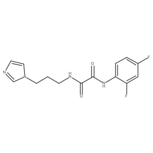 N'-(2,4-difluorophenyl)-N-[3-(1H-imidazol-1-yl)propyl]ethanediamide Structure