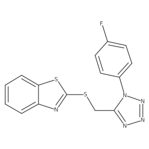 2-({[1-(4-fluorophenyl)-1H-tetrazol-5-yl]methyl}sulfanyl)-1,3-benzothiazole Structure