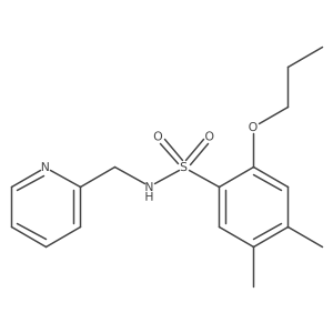 4,5-dimethyl-2-propoxy-N-(2-pyridinylmethyl)benzenesulfonamide Structure