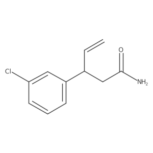 (S)-3-(3-Chlorophenyl)pent-4-enamide结构式