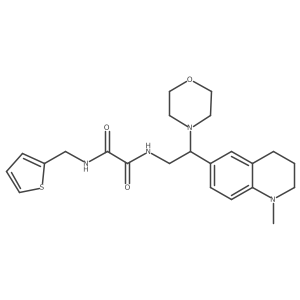 N1-(2-(1-methyl-1,2,3,4-tetrahydroquinolin-6-yl)-2-morpholinoethyl)-N2-(thiophen-2-ylmethyl)oxalamide结构式