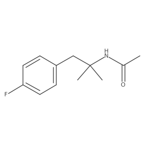 N-[2-(4-Fluorophenyl)-1,1-dimethylethyl]acetamide结构式