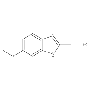 5-methoxy-2-methyl-1H-benzimidazole hydrochloride Structure