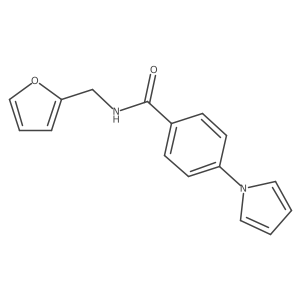 N-(furan-2-ylmethyl)-4-(1H-pyrrol-1-yl)benzamide Structure