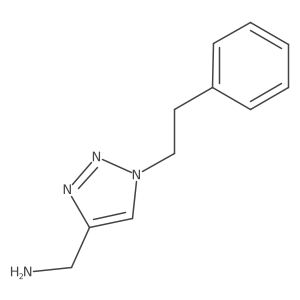 [1-(2-phenylethyl)-1H-1,2,3-triazol-4-yl]methanamine Structure
