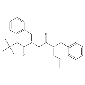 tert-Butyl (2-(allyl(benzyl)amino)-2-oxoethyl)(benzyl)carbamate Structure