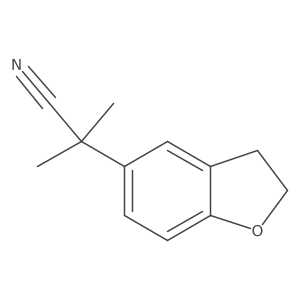 2-(2,3-Dihydro-1-benzofuran-5-yl)-2-methylpropanenitrile Structure