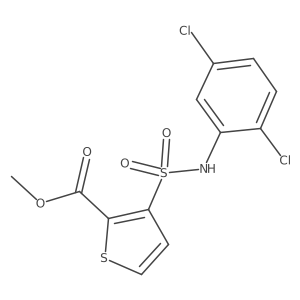 Methyl 3-[(2,5-dichlorophenyl)sulfamoyl]thiophene-2-carboxylate结构式