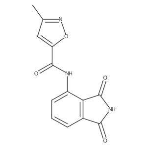 N-(1,3-dioxoisoindolin-4-yl)-3-methylisoxazole-5-carboxamide结构式