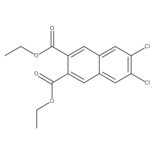 2,3-Naphthalenedicarboxylic acid, 6,7-dichloro-, 2,3-diethyl ester Structure