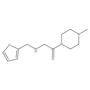 2-((Furan-2-ylmethyl)amino)-1-(4-methylpiperazin-1-yl)ethanone结构式