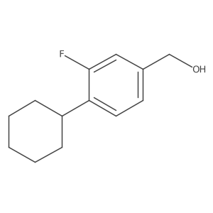 4-Cyclohexyl-3-fluorobenzyl alcohol结构式